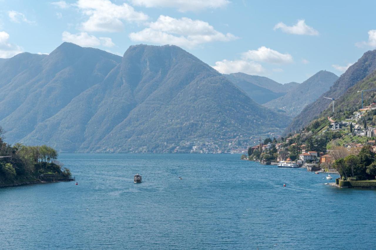 Lake Como Apartment With Balcony And Private Parking Ossuccio Exteriör bild